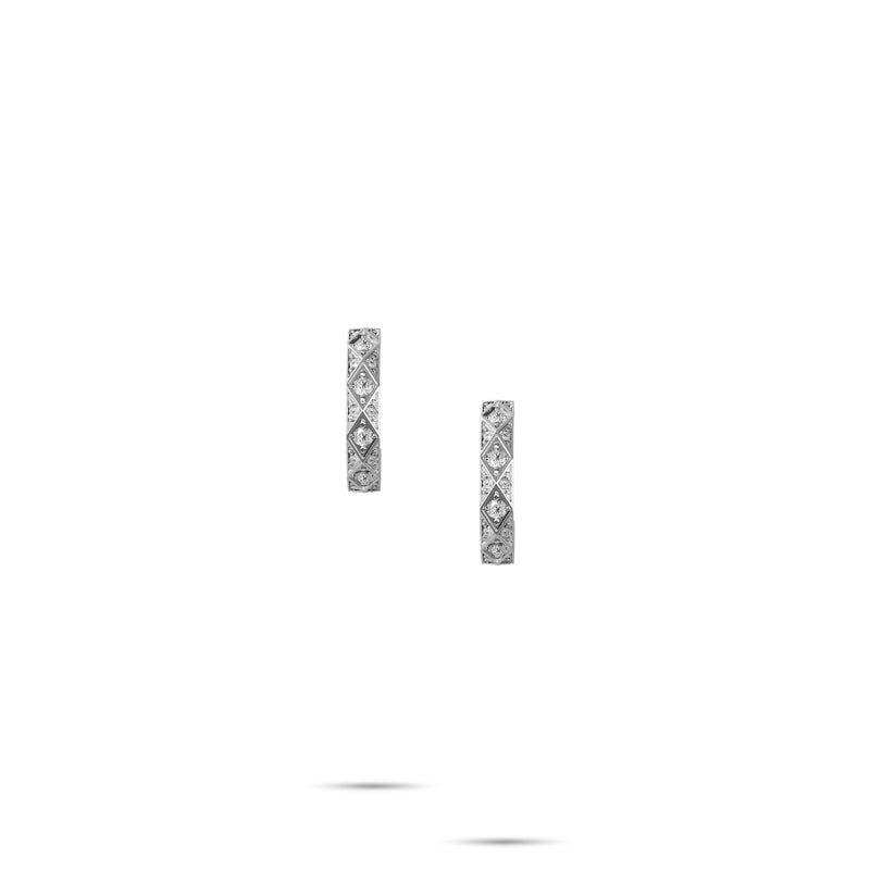 Louise Fuster Signature Pavé Diamond Hoop Earrings