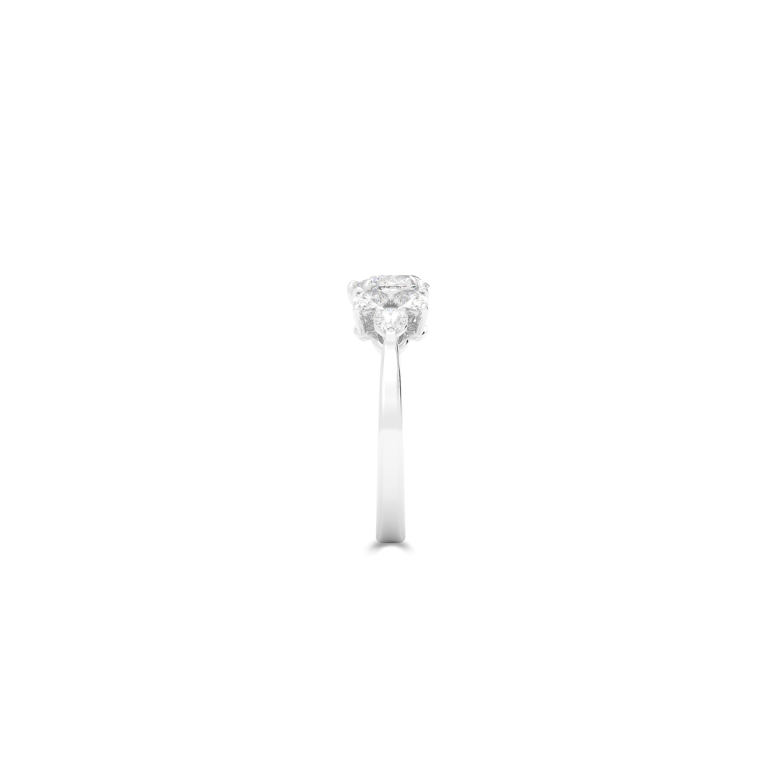 Promise Pear-Shaped Cluster Diamond Engagement Ring