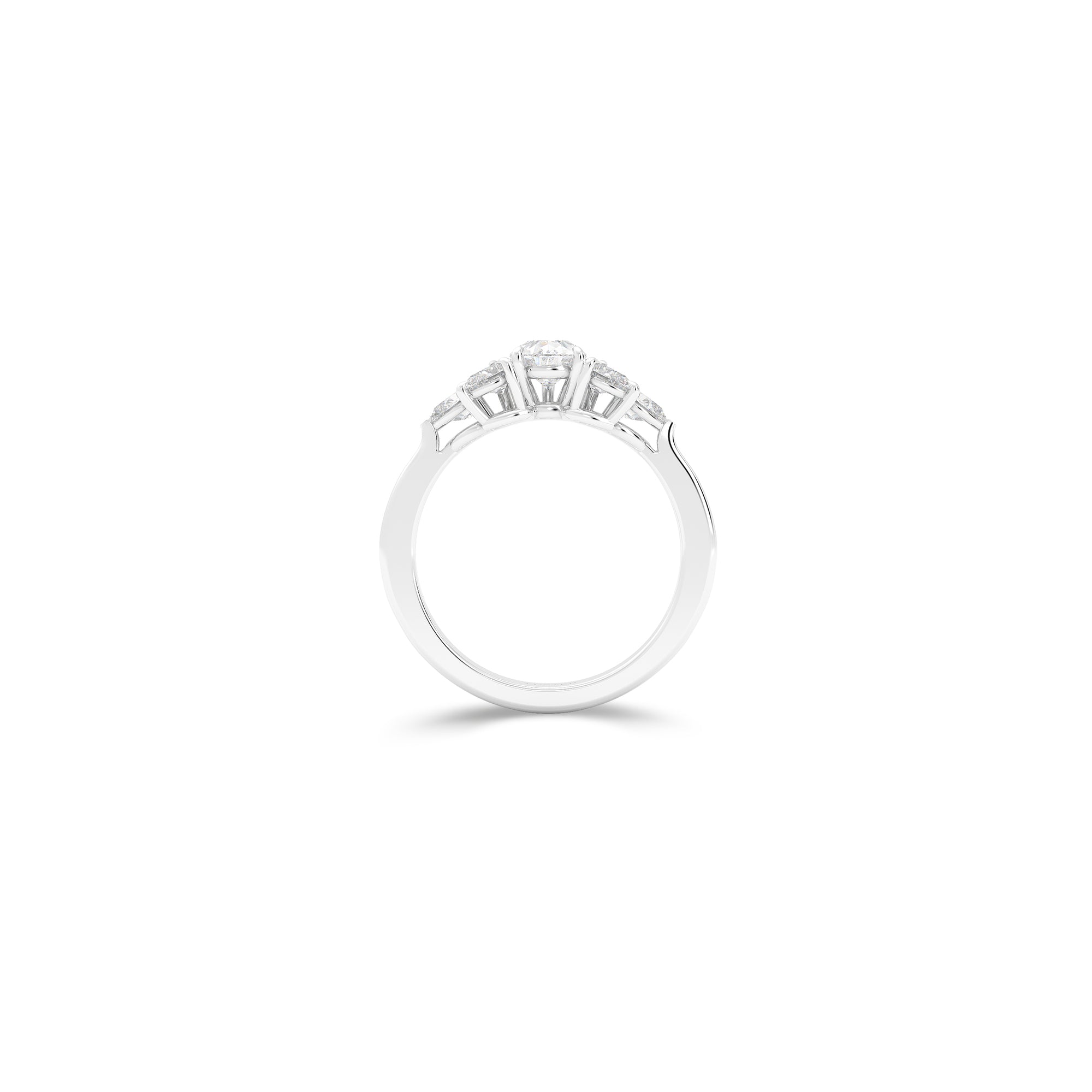 Promise Pear-Shaped Cluster Diamond Engagement Ring