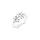 Promise Pear-Shaped Cluster Diamond Engagement Ring
