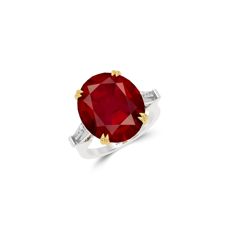 Classic Fuster Oval Ruby Ring
