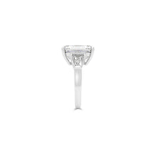 Flawless Emerald Cut Diamond Solitaire Ring