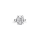 Flawless Emerald Cut Diamond Solitaire Ring