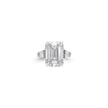 Flawless Emerald Cut Diamond Solitaire Ring