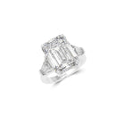 Flawless Emerald Cut Diamond Solitaire Ring