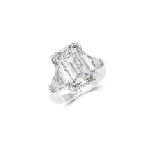Flawless Emerald Cut Diamond Solitaire Ring