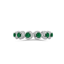 Flawless Knott Emerald and Diamond Bracelet