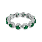 Flawless Knott Emerald and Diamond Bracelet