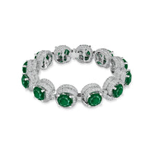 Flawless Knott Emerald and Diamond Bracelet