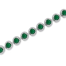 Flawless Knott Emerald and Diamond Bracelet