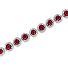 Flawless Knott Ruby and Diamond Bracelet