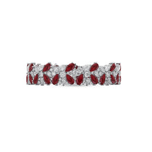 Ruby Pear and Diamond High Jewellery Bracelet