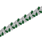 Emerald Pear and Diamond High Jewellery Bracelet