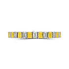 Yellow Diamond and Diamond Emerald Cut Bracelet