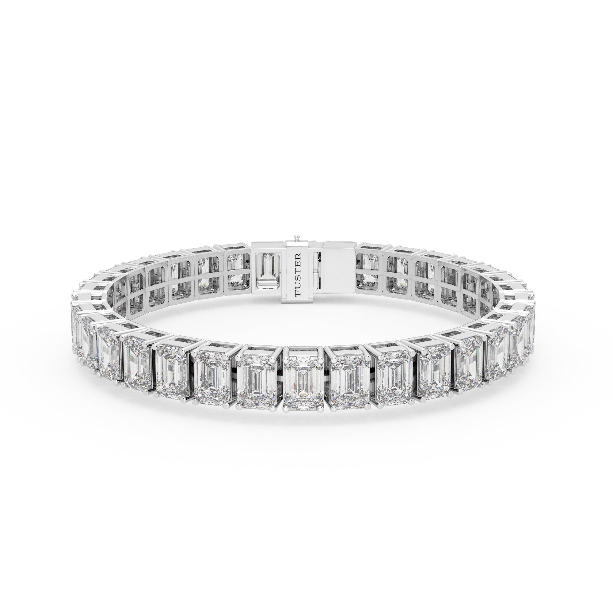 Diamond Emerald Cut Bracelet
