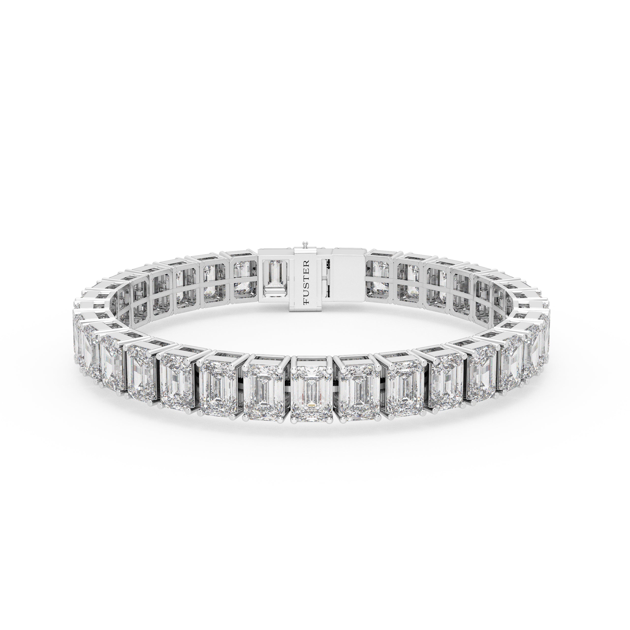 Diamond Emerald Cut Bracelet
