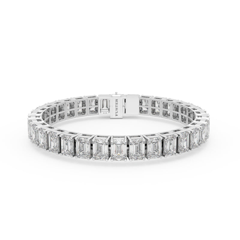 Diamond Emerald Cut Bracelet