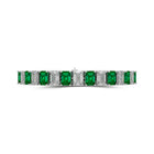 Emerald and Diamond Emerald Cut Bracelet