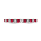 Ruby and Diamond Emerald Cut Bracelet