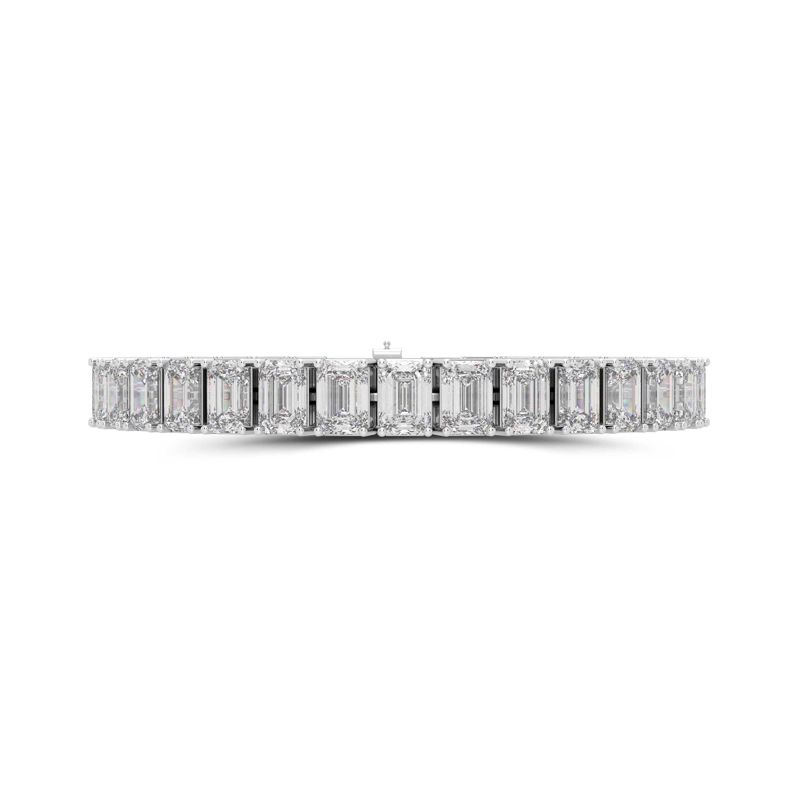 Diamond Emerald Cut Bracelet