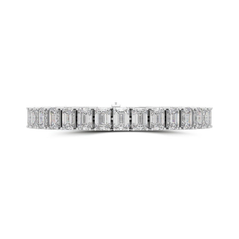 Diamond Emerald Cut Bracelet