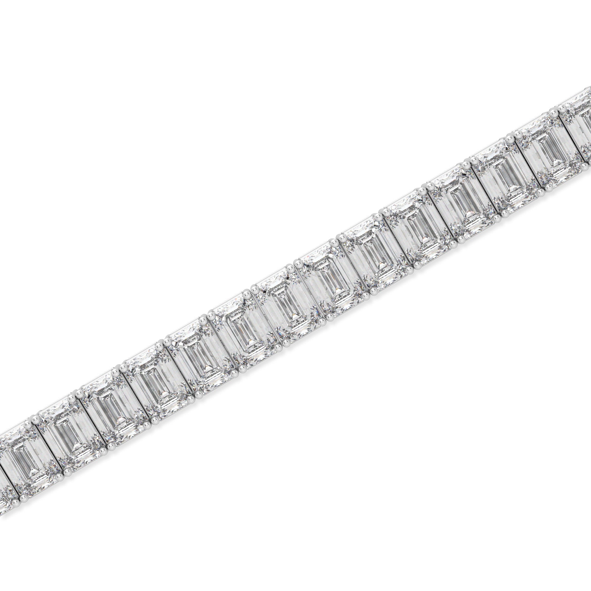 Diamond Emerald Cut Bracelet