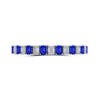 Sapphire and Diamond Emerald Cut Bracelet