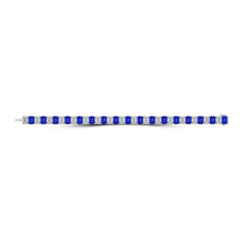 Sapphire and Diamond Emerald Cut Bracelet