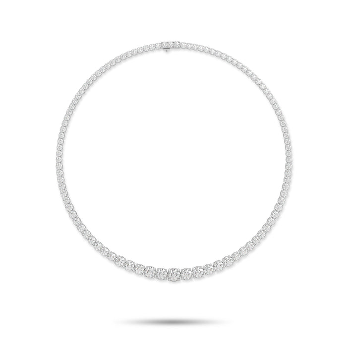 Collier gradué en diamants ronds