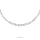 Round Diamond Graduated Necklace