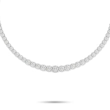Round Diamond Graduated Necklace