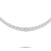 Round Diamond Graduated Necklace