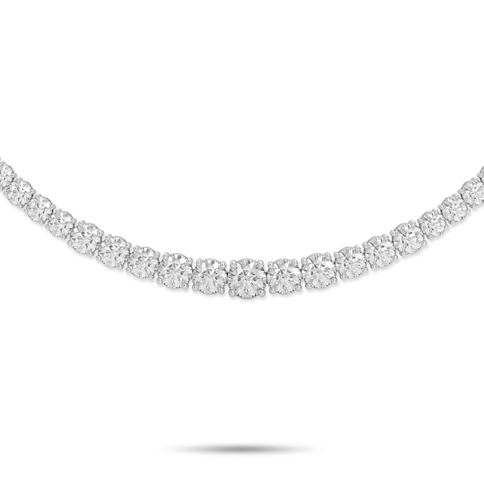 Collier gradué en diamants ronds