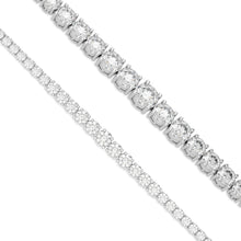 Round Diamond Graduated Necklace