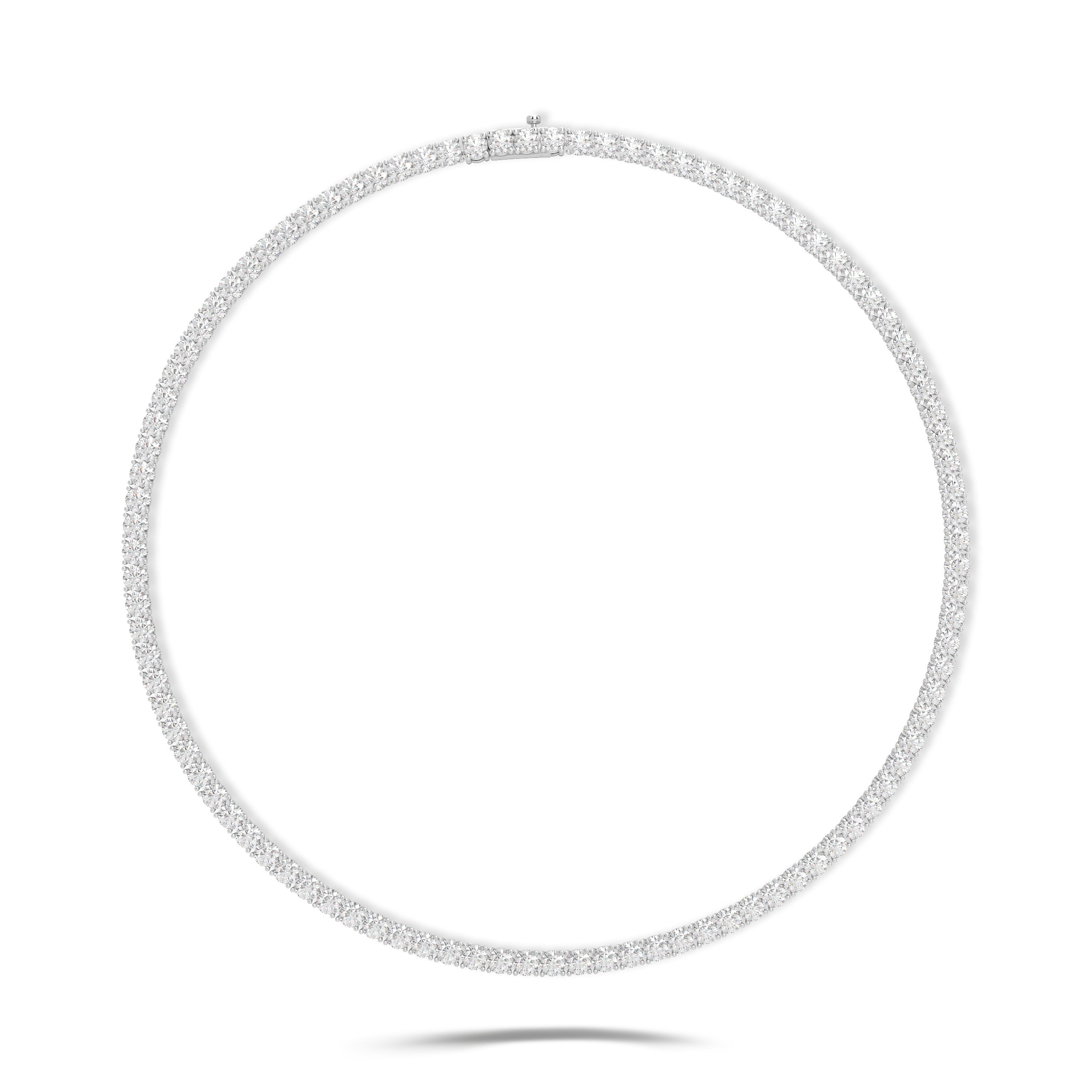 Round Classic Diamond Necklace