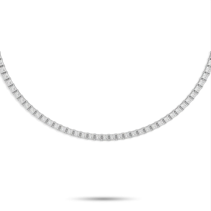 Collier en diamant taille princesse