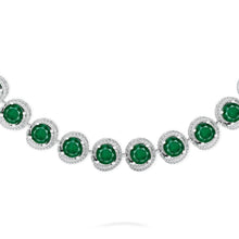 Knott Emerald and Diamond Necklace