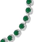 Knott Emerald and Diamond Necklace
