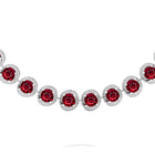 Knott Ruby and Diamond Necklace