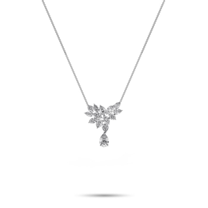 Pear Shape and Marquise Cut Diamond Pendant