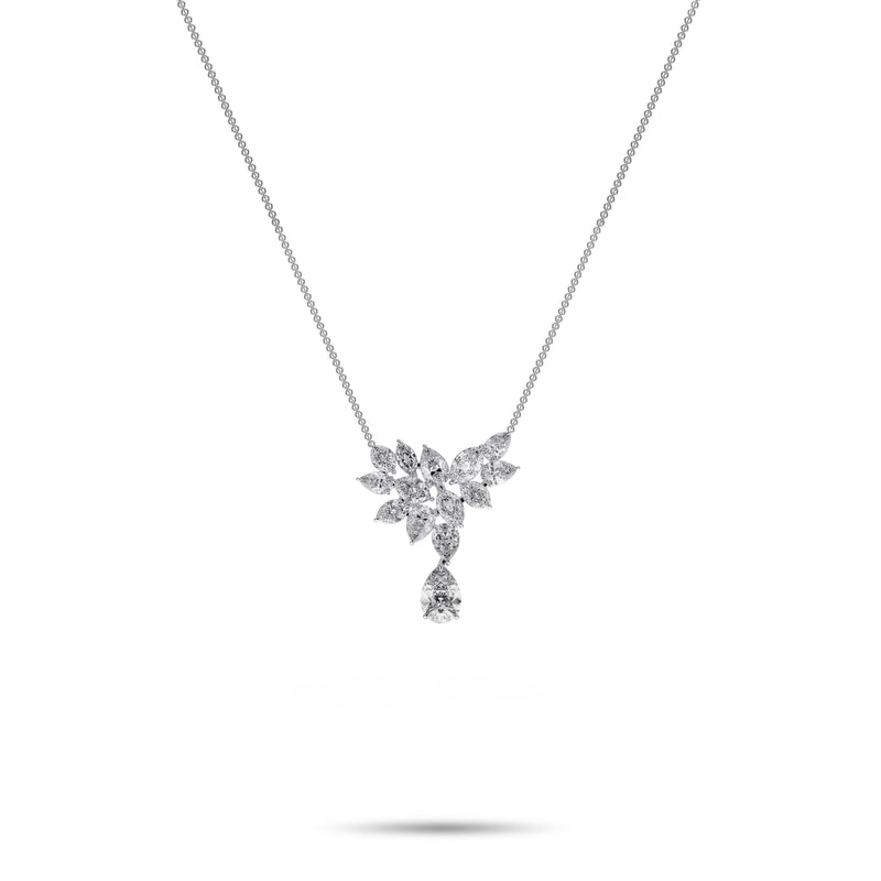 Pear Shape and Marquise Cut Diamond Pendant