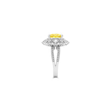 Yellow Diamond and Diamond Ring – Boutique Exclusive