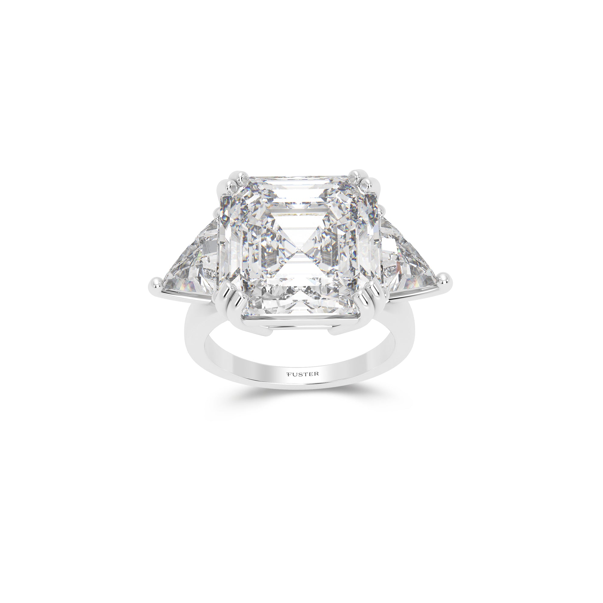 Emerald Square Diamond Ring - Boutique Exclusive