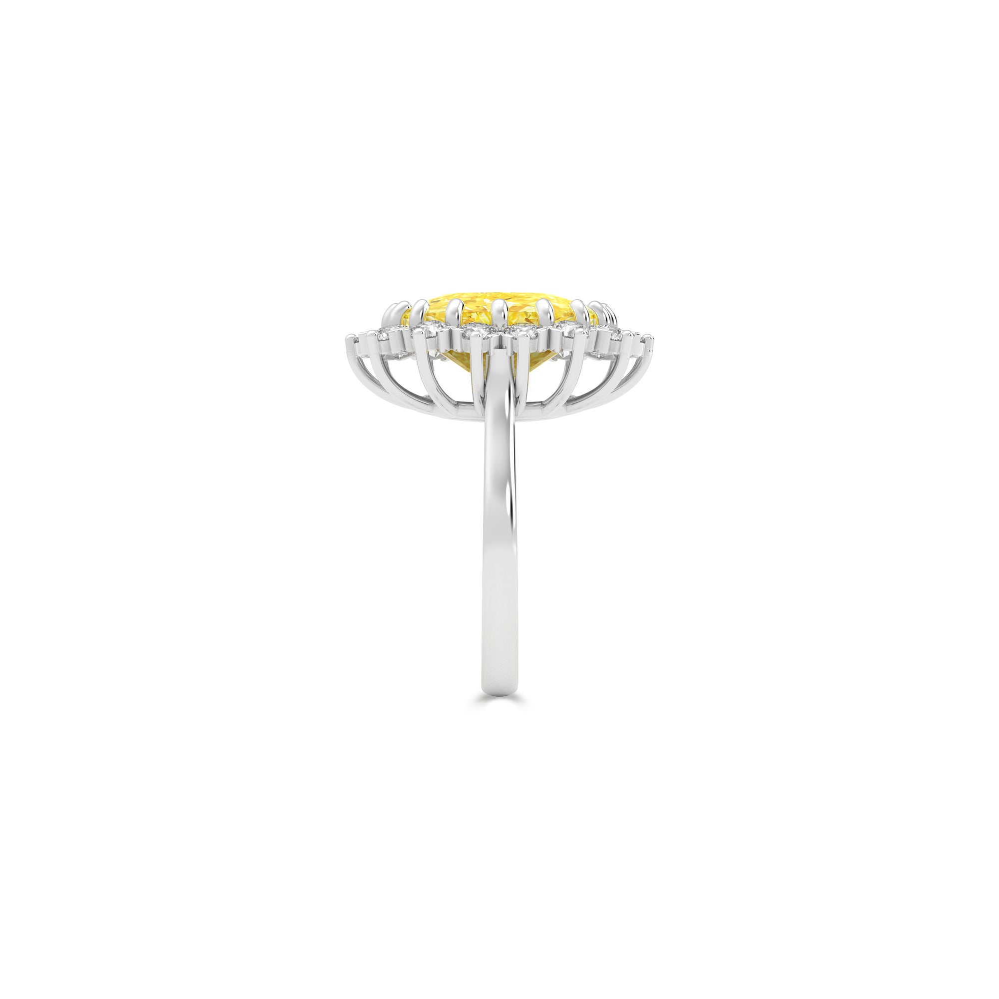 Fancy Intense Yellow Internally Flawless Cushion Diamond Solitaire Ring – Boutique Exclusive