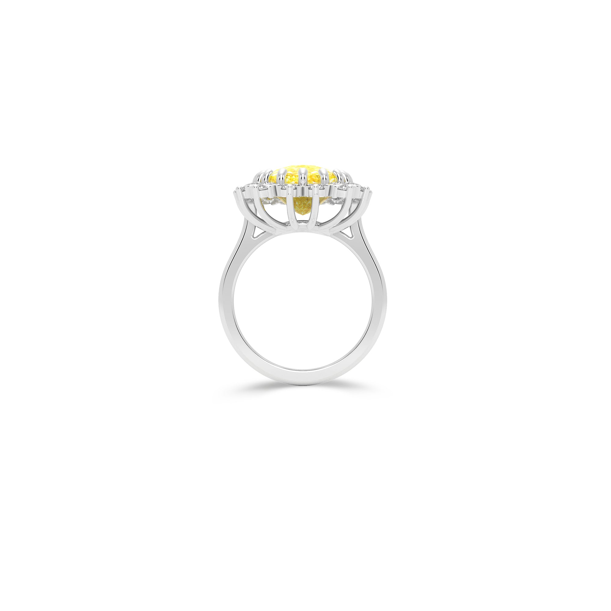 Fancy Intense Yellow Internally Flawless Cushion Diamond Solitaire Ring – Boutique Exclusive