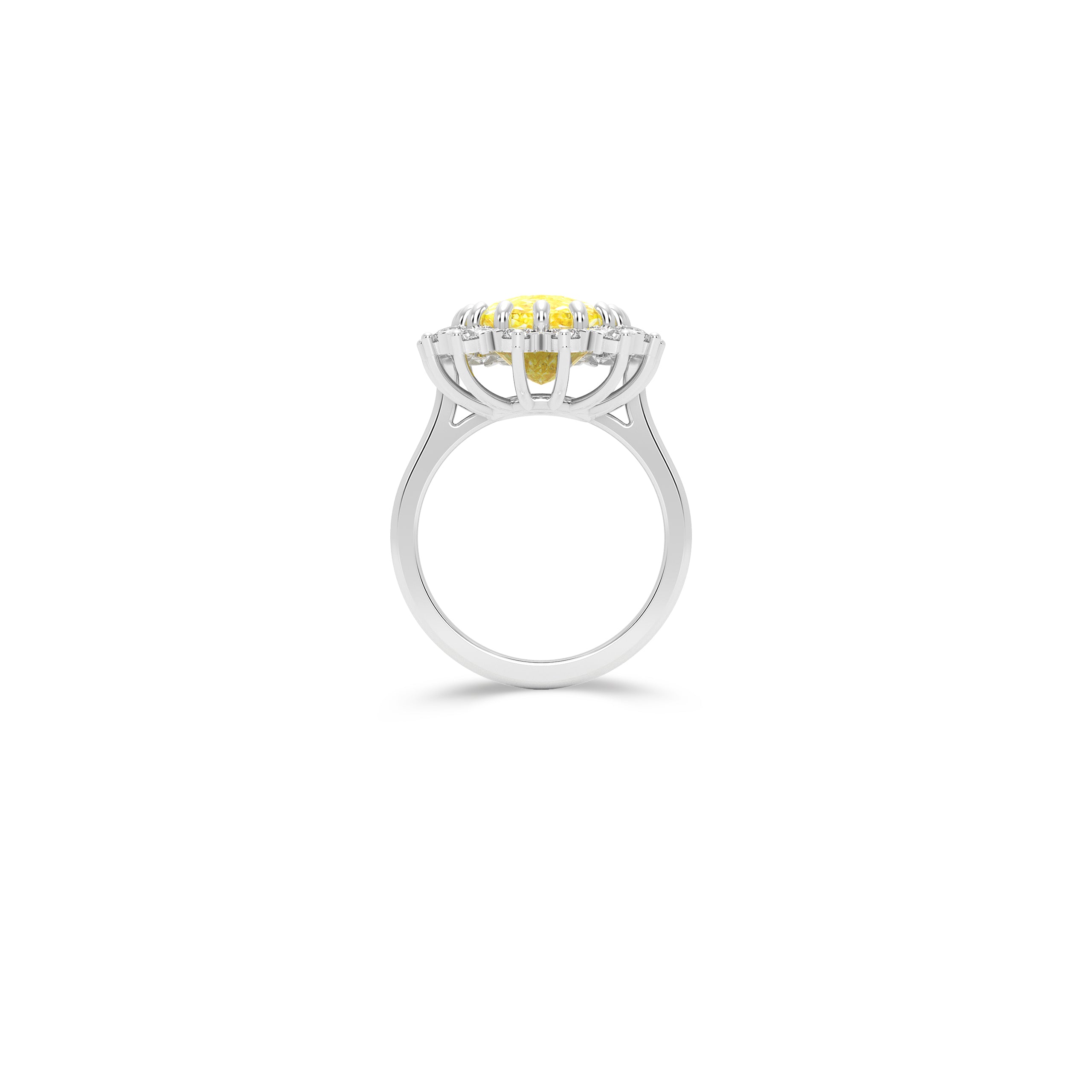 Fancy Intense Yellow Internally Flawless Cushion Diamond Solitaire Ring – Boutique Exclusive