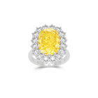 Fancy Intense Yellow Internally Flawless Cushion Diamond Solitaire Ring – Boutique Exclusive