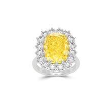 Fancy Intense Yellow Internally Flawless Cushion Diamond Solitaire Ring – Boutique Exclusive
