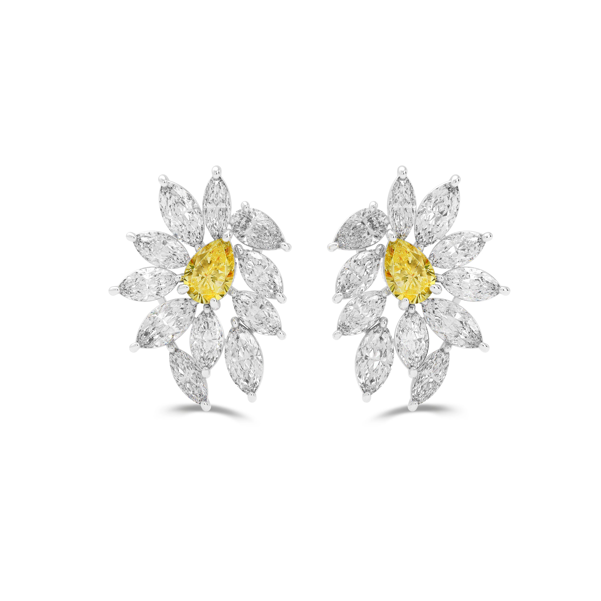 Anastasia’s Golden Radiance Diamond Earrings