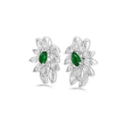 Anastasia’s Emerald & Diamond Cluster Earrings